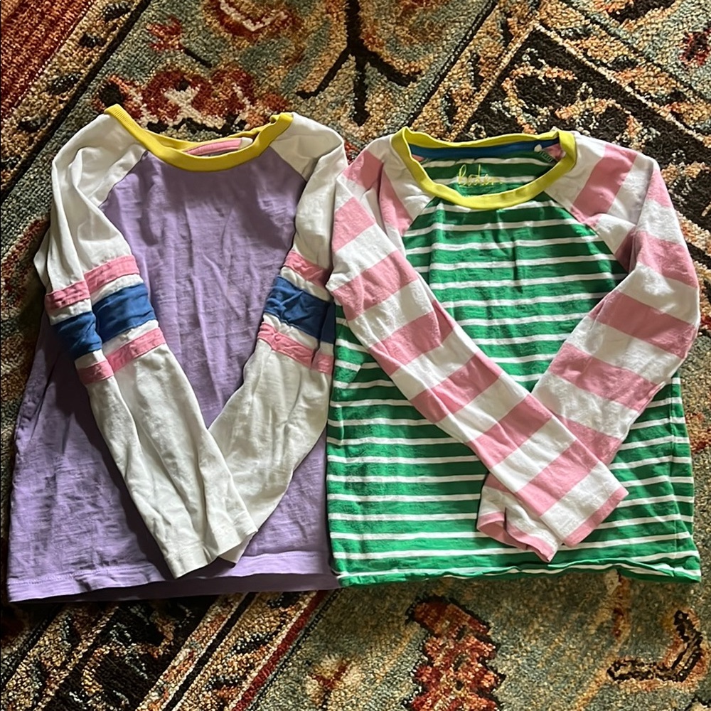 Pair of Mini Boden Long Sleeve Shirts